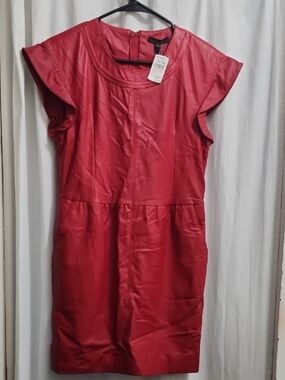 NWT Rachel Zoe 100% Lamb Leather Dress – Size 2 ❤️